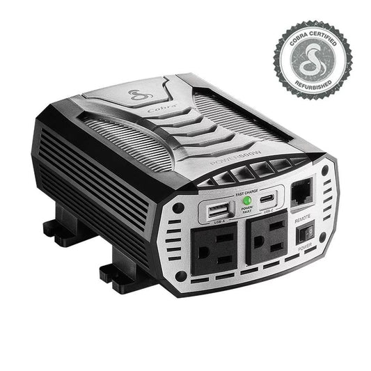 Restored Cobra Power 500W Power Inverter Portable Car Charger (Refurbished)