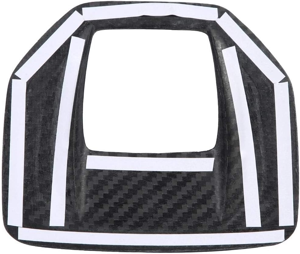 Acouto Gear Shift Panel Cover Carbon Fiber Fit for Alfa Romeo Giulia for Stelvio 2017-2019 Center Console Gear Shift Panel Cover Trim Car Interior Accessories