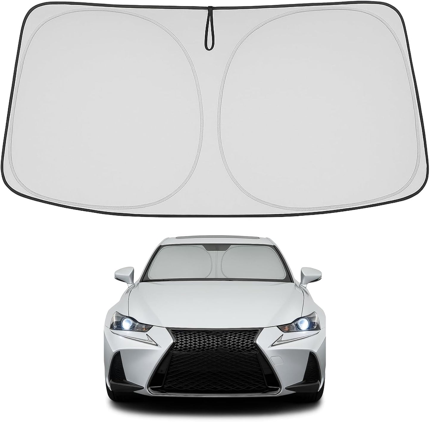 Proadsy Front Windshield and Side Windows Custom Fit 2018-2025 Freightliner Cascadia, Semi-Truck Semi, Commercial & Big Rig Truck Sun Shade Foldable Sun Protector Privacy Cover 2025 Upgrade