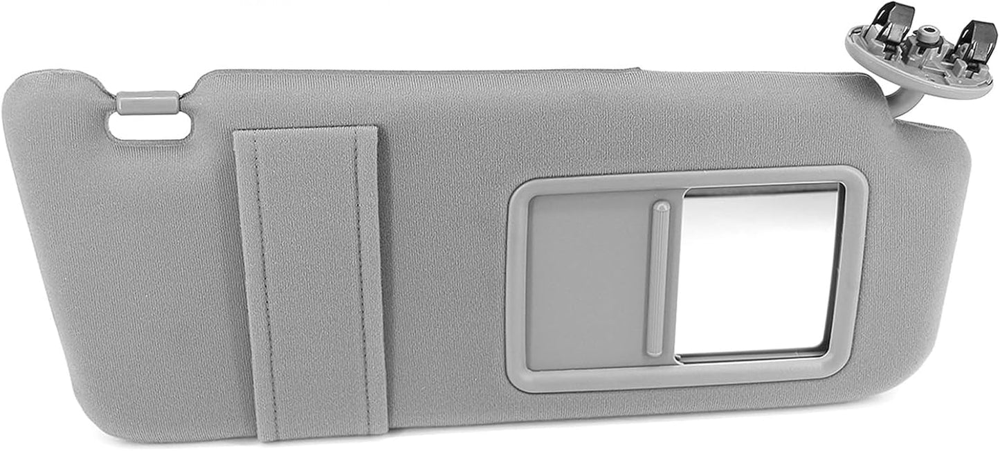 USTAR Light Gray Sun Visor Compatible with Toyota Camry 2006 2007 2008 2009 2010 2011 Without Lights Right Passenger Replaces 74310-06750-B0