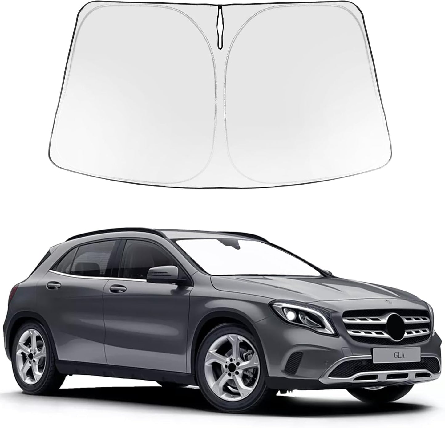 Proadsy Front Windshield and Side Windows Custom Fit 2018-2025 Freightliner Cascadia, Semi-Truck Semi, Commercial & Big Rig Truck Sun Shade Foldable Sun Protector Privacy Cover 2025 Upgrade
