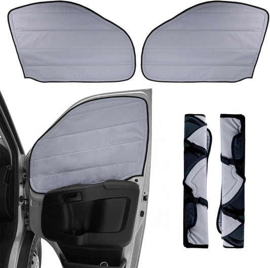 Living in a Bubble Insulated Blackout Front Window Covers for RAM Promaster 2014-Current (Pair)