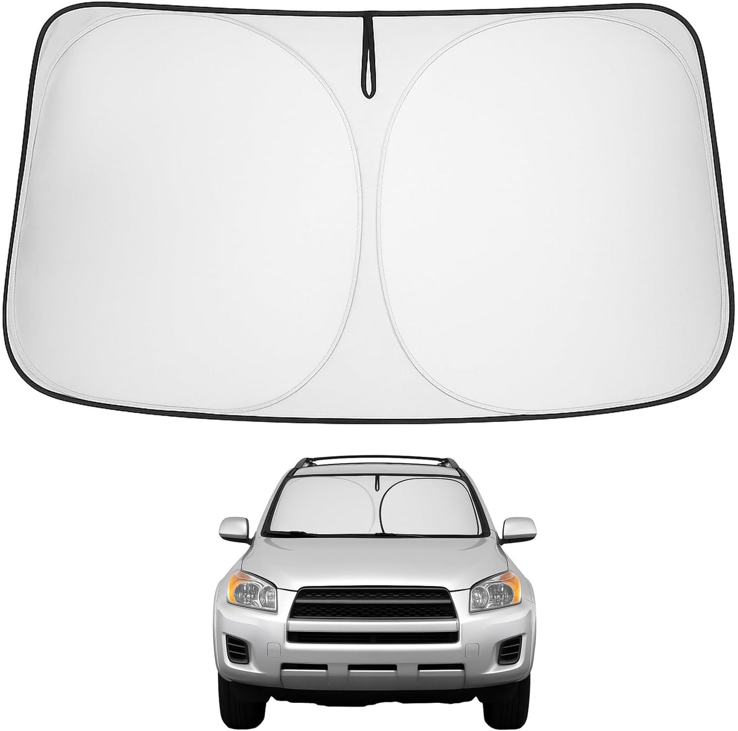 Proadsy Front Windshield and Side Windows Custom Fit 2018-2025 Freightliner Cascadia, Semi-Truck Semi, Commercial & Big Rig Truck Sun Shade Foldable Sun Protector Privacy Cover 2025 Upgrade