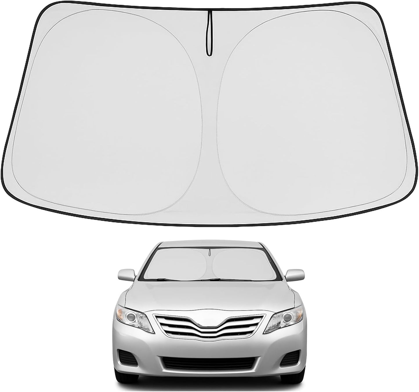 Proadsy Front Windshield and Side Windows Custom Fit 2018-2025 Freightliner Cascadia, Semi-Truck Semi, Commercial & Big Rig Truck Sun Shade Foldable Sun Protector Privacy Cover 2025 Upgrade