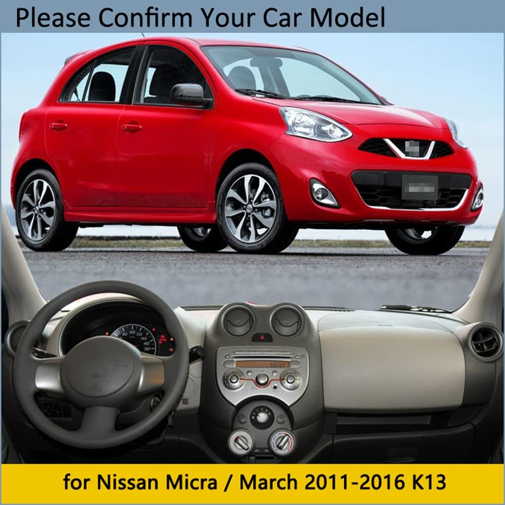 Dashboard Cover Protective Pad,for Nissan Micra March K13 2011 2012 2013 2014 2015 2016 Accessories Dash Board Sunshade Carpet
