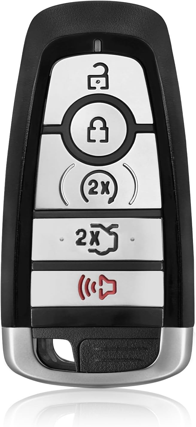 Keylessbest Key Fob Remote Replacement for 2018 2019 2020 Ford Fusion Edge Mustang Cobra Explorer 5 Buttons 902MHz M3N-A2C93142600,Black