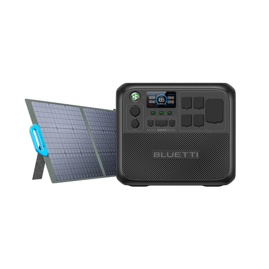 BLUETTI Portable Power Station AC200L with 200W Solar Panel Included, 2048Wh LiFePO4 Battery Backup w/ 4 2400W AC Outlets (3600W Power Lifting), Solar Generator for Camping, Home Use, Emergency