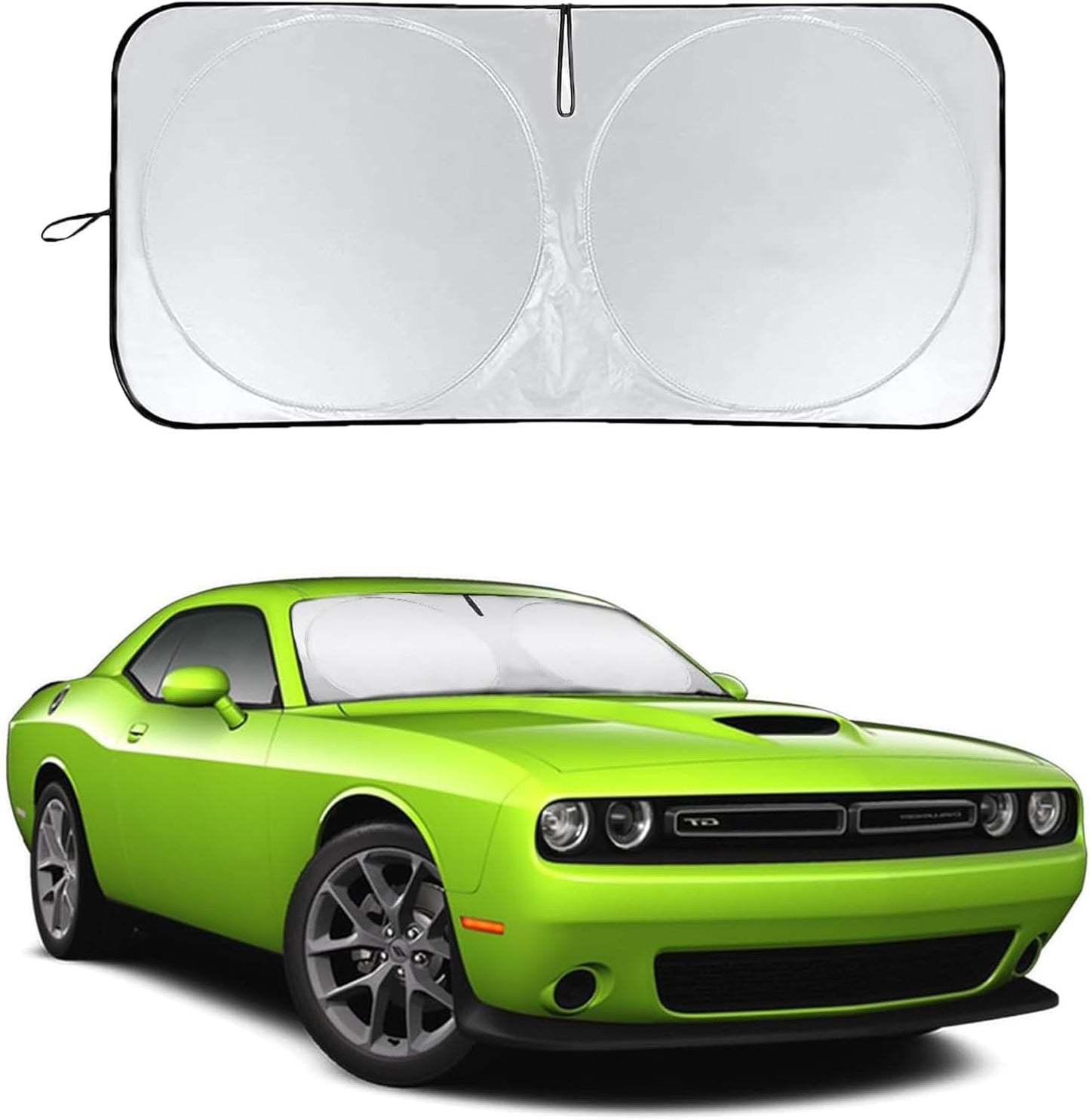 for 2024 Compass Windshield Sun Shade Car Windshield Cover, Custom Fit for Jeep Compass 2017-2023 Ultimate Sun Protection Foldable Visor Sunshade Protector Shield Accessory