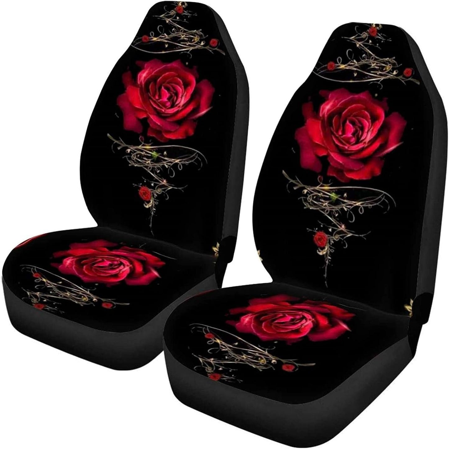 KEIAHUAN Galaxy Owl Car Seat Cover for Women Men, 2 Packs High Back Bucket Universal Fit Auto Seat Covers for Cars, Trucks, SUV, or Van