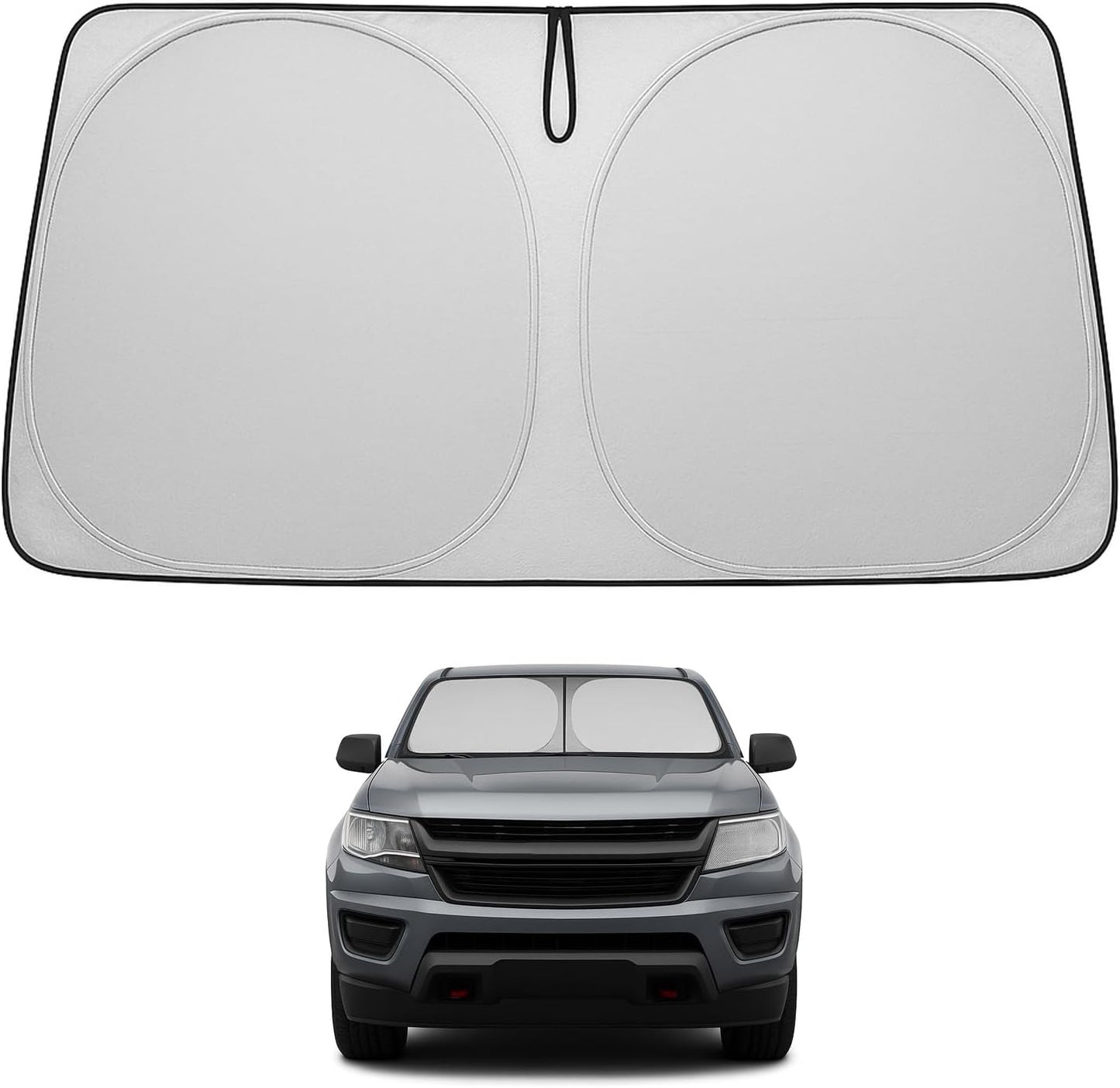 Proadsy Front Windshield and Side Windows Custom Fit 2018-2025 Freightliner Cascadia, Semi-Truck Semi, Commercial & Big Rig Truck Sun Shade Foldable Sun Protector Privacy Cover 2025 Upgrade