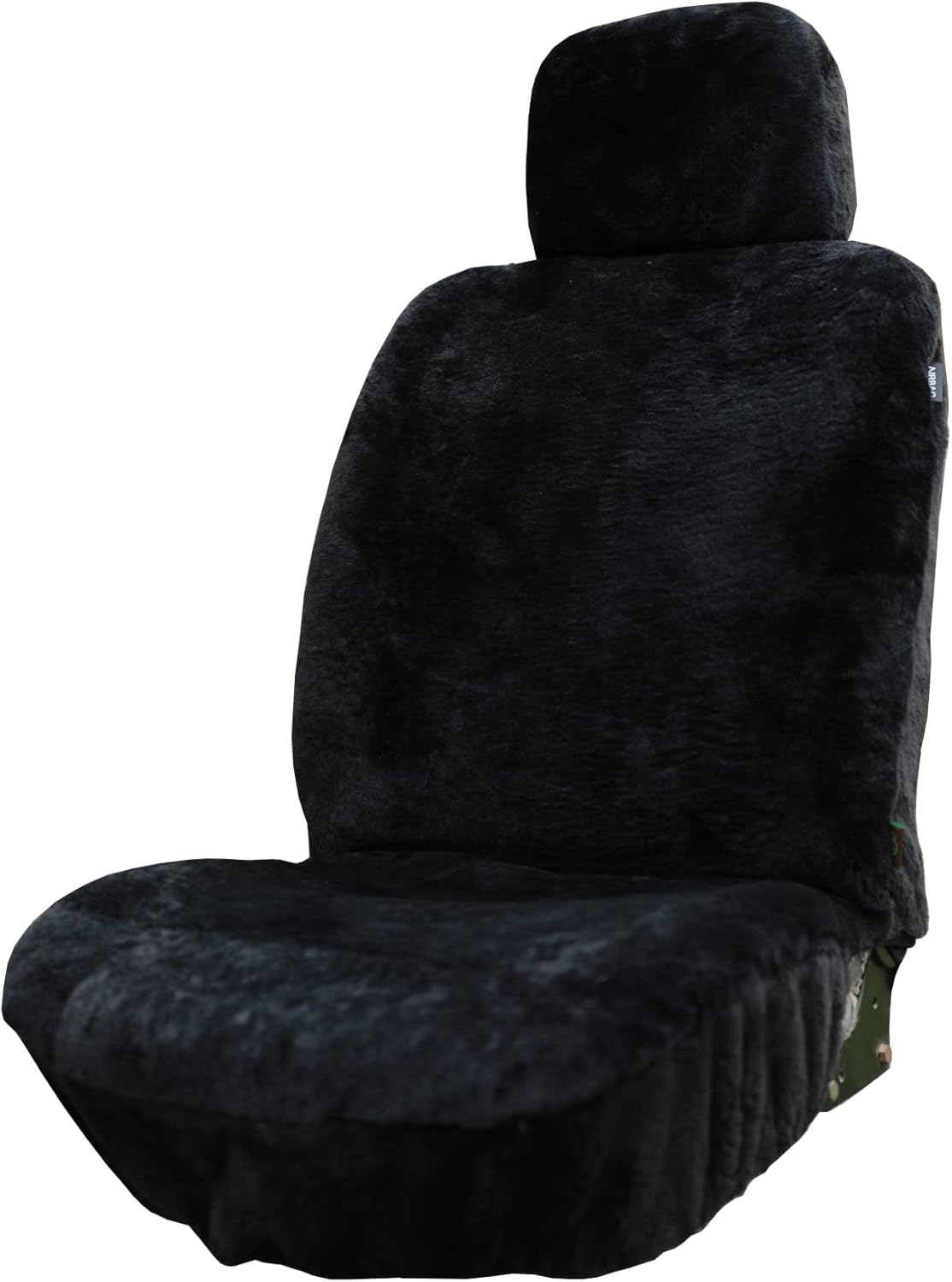 SHEEPSKIN ELITE Premium Sheepskin Car Seat Cover - All Season Comfort and Protection, Easy Installation (56" x 23", Gray with Bluish Tint)