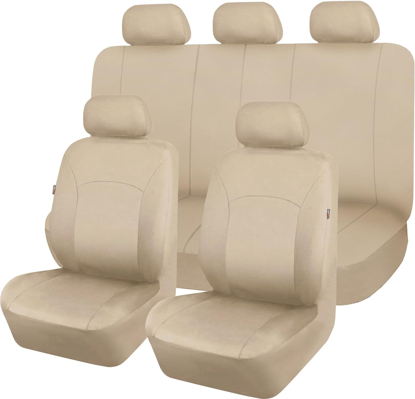 Flying Banner Car Seat Covers Front Seats Rear Bench Polyester Car Seat Protectors Easy Installation Split Rear Bench Classic Man Lady Truck (Comp Set, Pink Black and Light Pink.