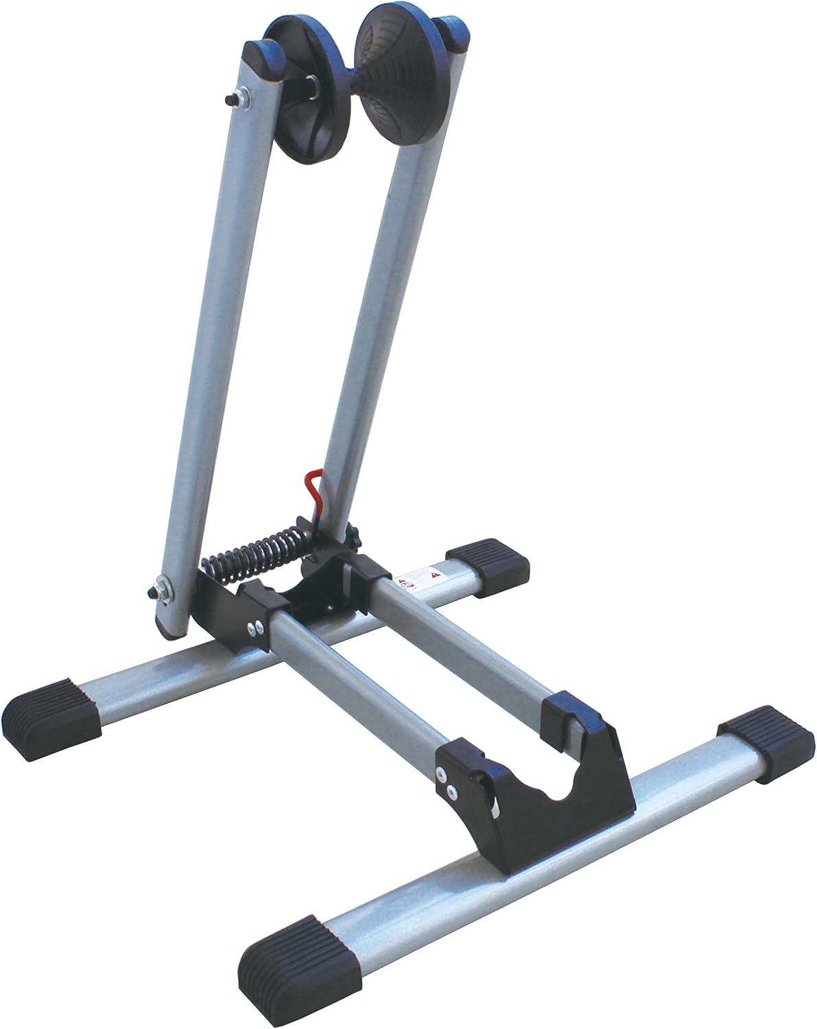 MAXXHAUL 80717 Foldable Floor Bike Stand Fits 20"-29" Sports Bicycles, Black and Gray