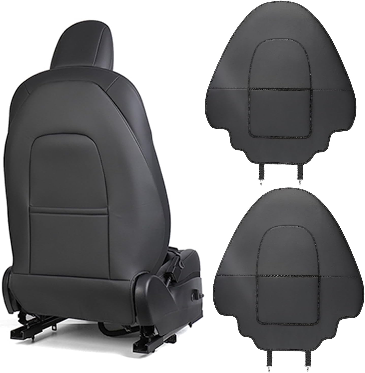 EVMODS for Tesla Back Seat Protector for Kids,Child Feet Kick Mats Seat Cover Waterproof Pet Protect Covers for Stains and Scratches Fit Tesla Model Y/3/S/X Accessories 2PCS