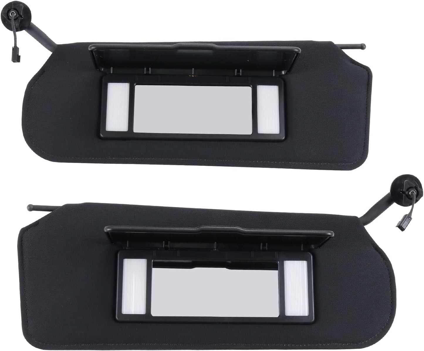 BUSIDN Automotive Sun Visor with Updated Bright LED Lights Sunvisors Replacement for Corvette C5 Chevrolet 1997-2004 Replaces 10442033 10442034 Left Driver and Right Passenger Side