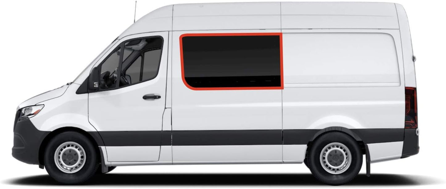 VanEssential New MERC 2019-Current Sprinter Van Insulated Blackout Front Door Covers (Pair) - Cool Gray