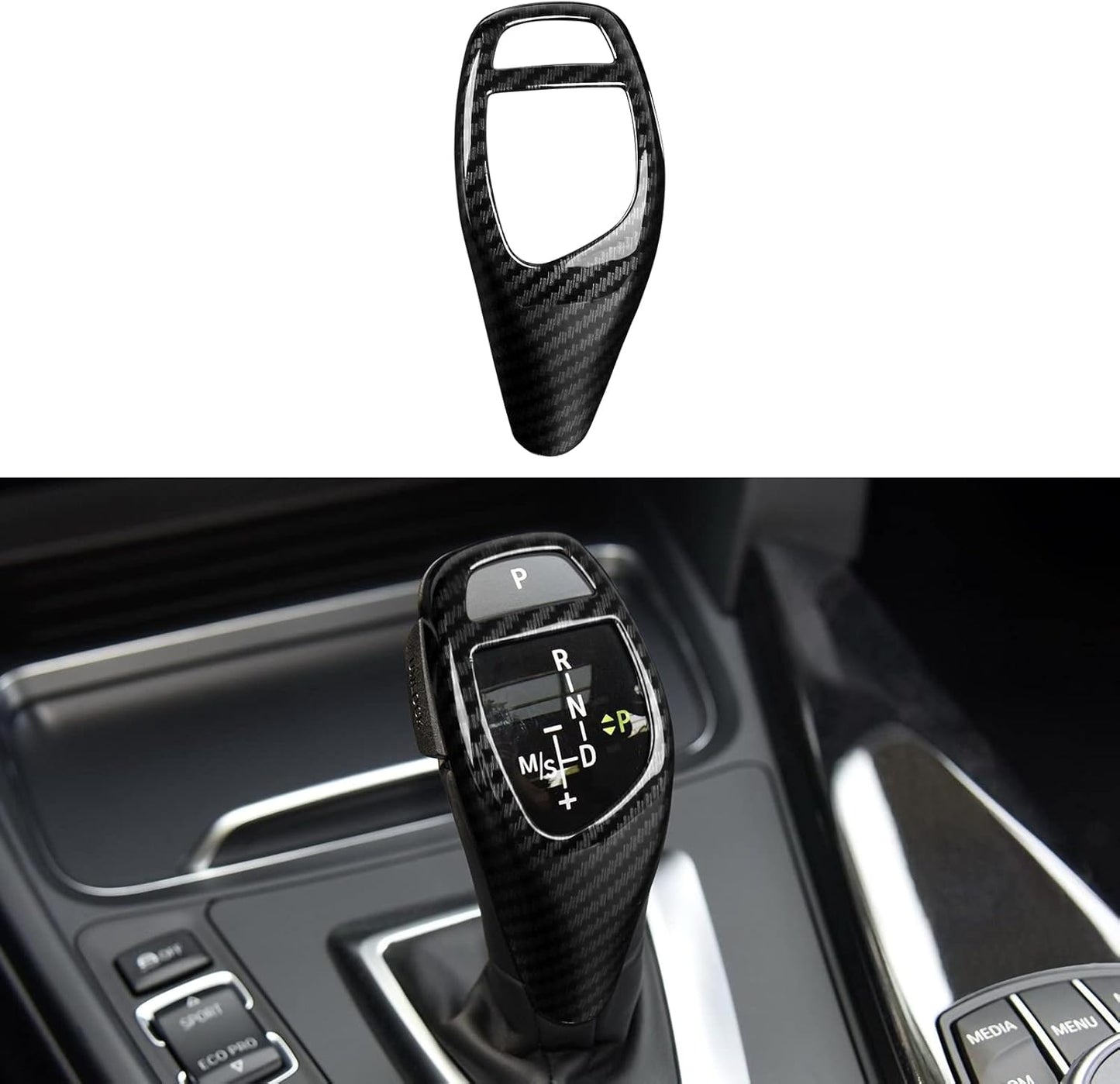HENGYUESHANG Car Door Pull Handles Cover Carbon Style ABS Trim Decoration fits for BMW 3 4 Series F30 F31 F34 3GT F32 F33 F36 2012-2019 Interior Accessories