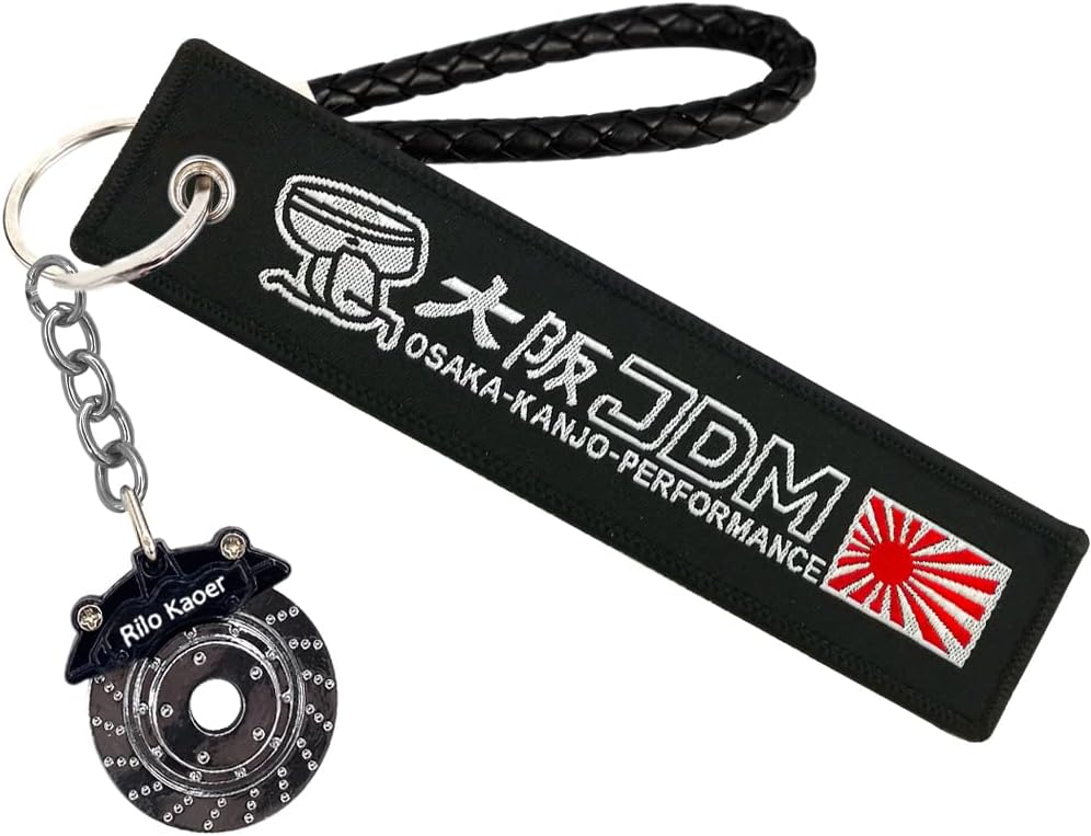 JDM Turbo Keychain JDM Tag Metal Keychain JDM Wheel Rims