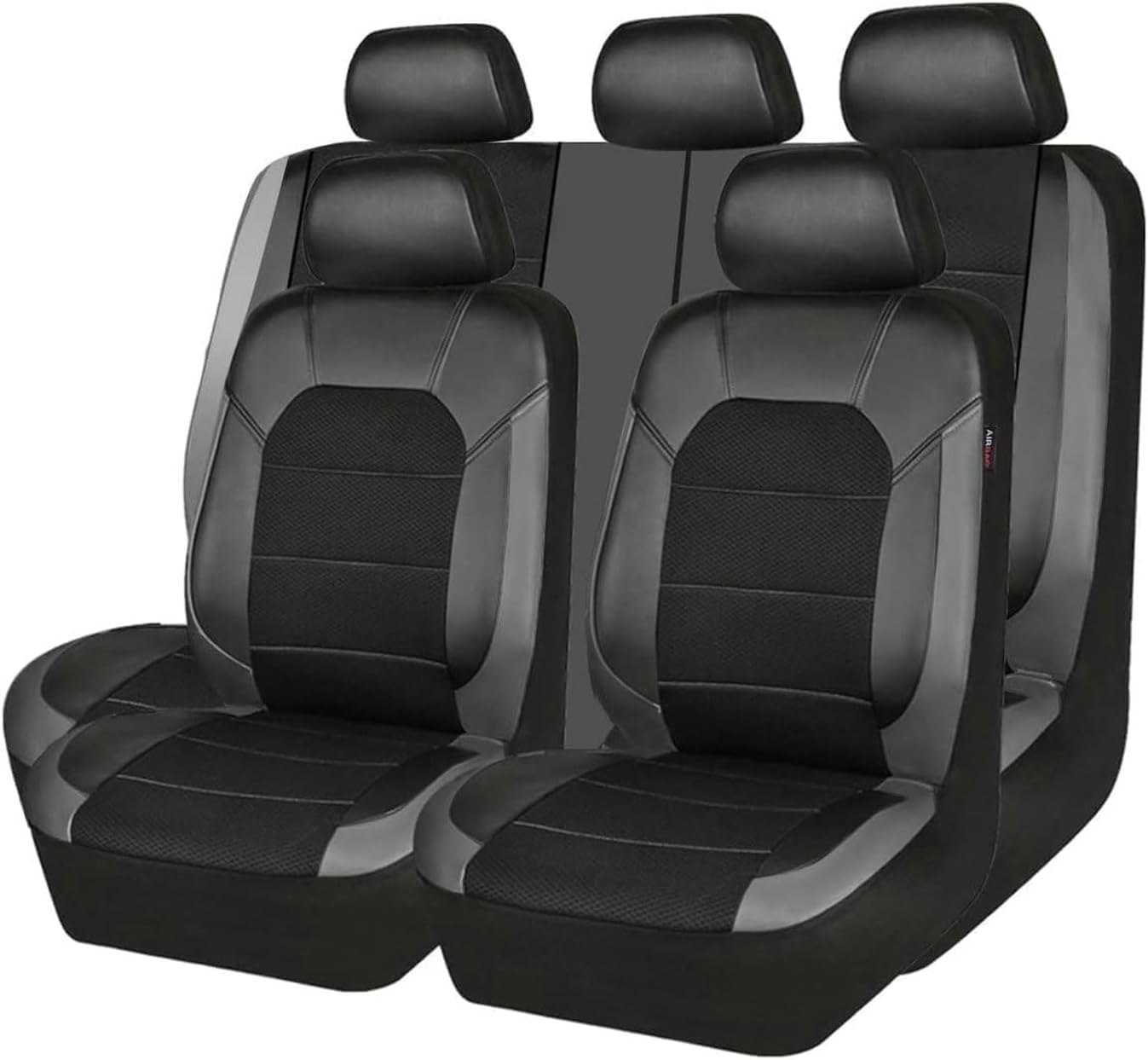 Car Seat Cover for Dodge RAM 1500 2000-2018 2019 2020 2021 2022 2023 2024, 9pcs Front Rear Full Surround Leather Seat Cover Sets Interior Protector Accessories,Blue
