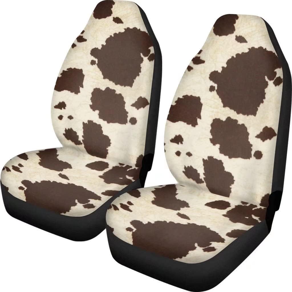 KEIAHUAN Galaxy Owl Car Seat Cover for Women Men, 2 Packs High Back Bucket Universal Fit Auto Seat Covers for Cars, Trucks, SUV, or Van