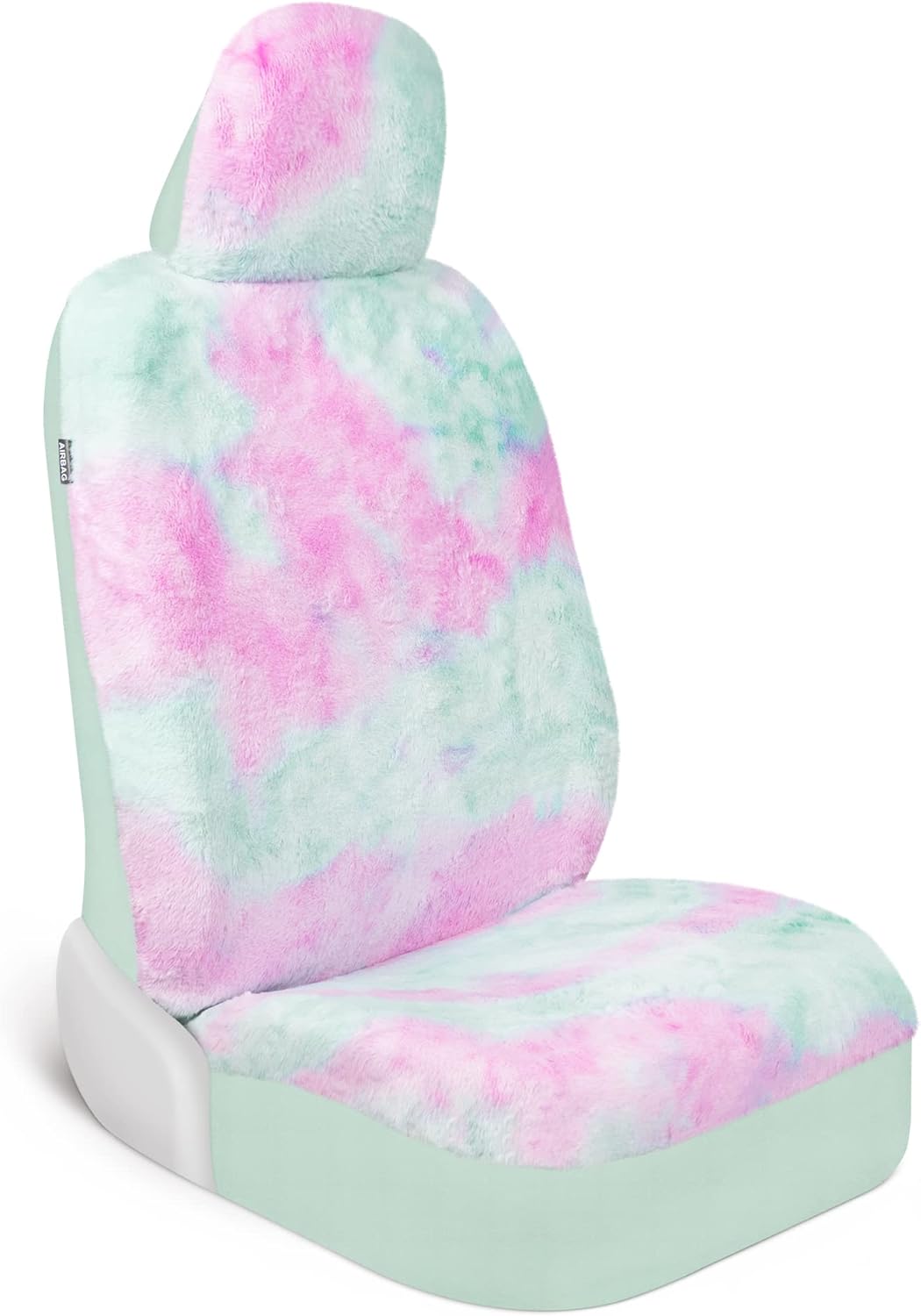 BDK Auto CBSC-6012-MN: Faux Fur Seat Cover, 1 Front (2Pc)/Mint