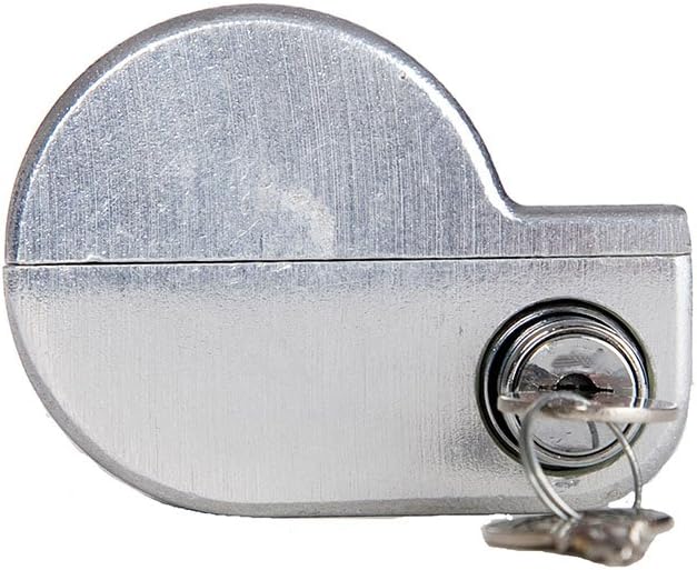 Jendyk YO-1MK2-KA Brushed Aluminum Single Knob Air Brake Lock (Keyed Alike), 1 Pack