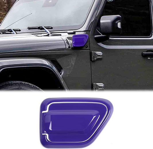 CheroCar for Jeep 4xe Electric Charging Ports Trim Cover Antidust Antiscrach Protector Cover for Jeep Wrangler 4xe 2021-2022 (Purple)