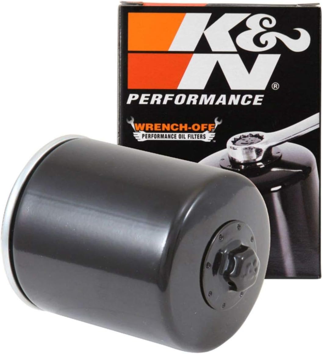 K&N Engineering Black K&N KN-171B-4 Harley Davidson High Performance Oil Filter, 4-Pack, 4 Pack