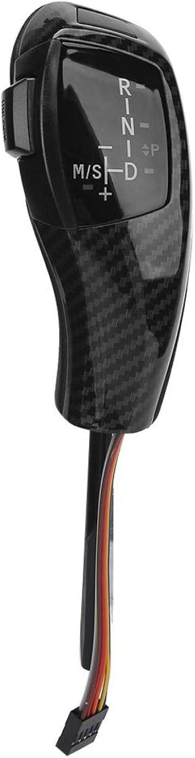 Acouto e46 Shift knob kit e46 Shift knob kit-Electric LHD Automatic LED Gear Shift Knob Retrofit Kit Fits for BMW E46 E60 E61 Refit for F30 Style(Carbon Fiber Texture)
