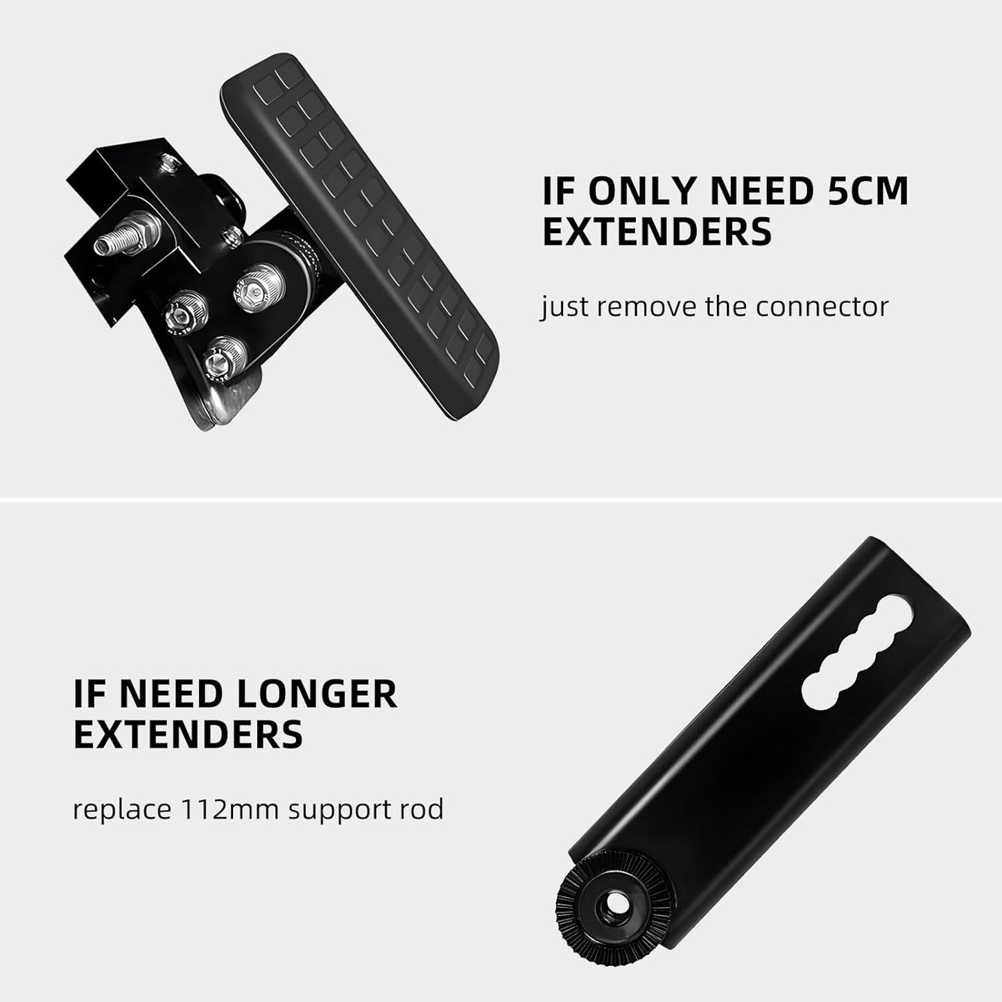 OKSTENCK Gas and Brake Pedal Extensions with Adjustable Length and Angle for Shorter Drivers in Cars, Go-Karts, Ride-on Toys, etc.