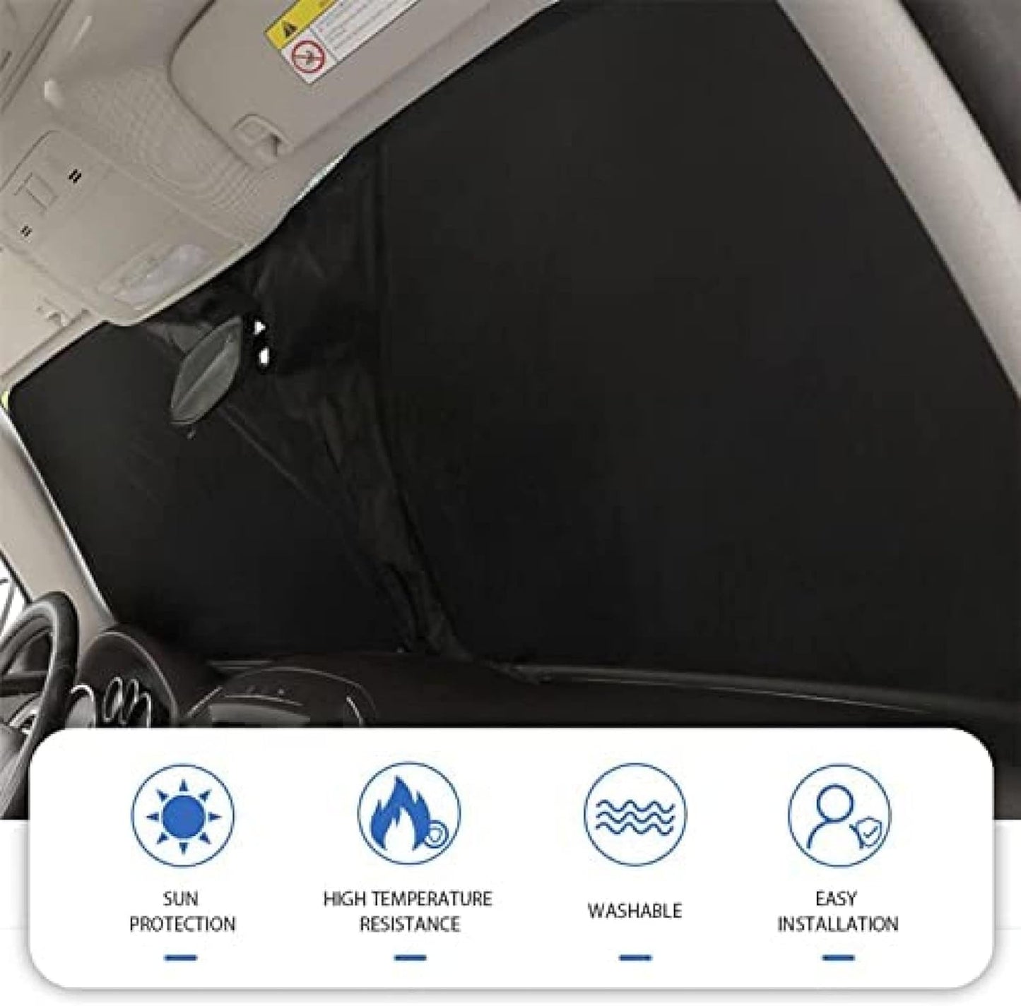 ,Fit for Ford Focus Sedan 2019-2021 Car Sunshade Windscreen Car Sun Shades Car Windscreen Shade Car Shade Car Windscreen SunshadeBlack