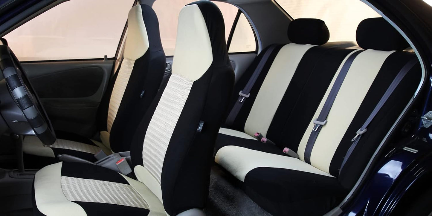 FH Group Trendy Corduroy Seat Covers Front Airbag Ready & 40/,60 50/50, 60/40 Split
