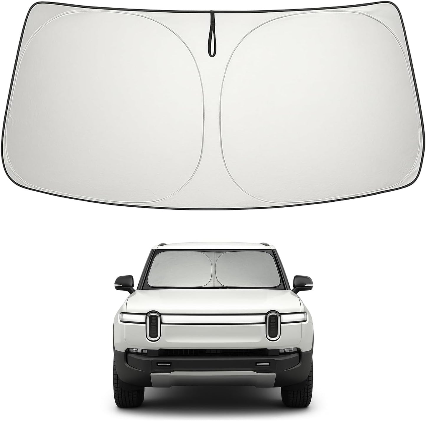 Proadsy Front Windshield and Side Windows Custom Fit 2018-2025 Freightliner Cascadia, Semi-Truck Semi, Commercial & Big Rig Truck Sun Shade Foldable Sun Protector Privacy Cover 2025 Upgrade
