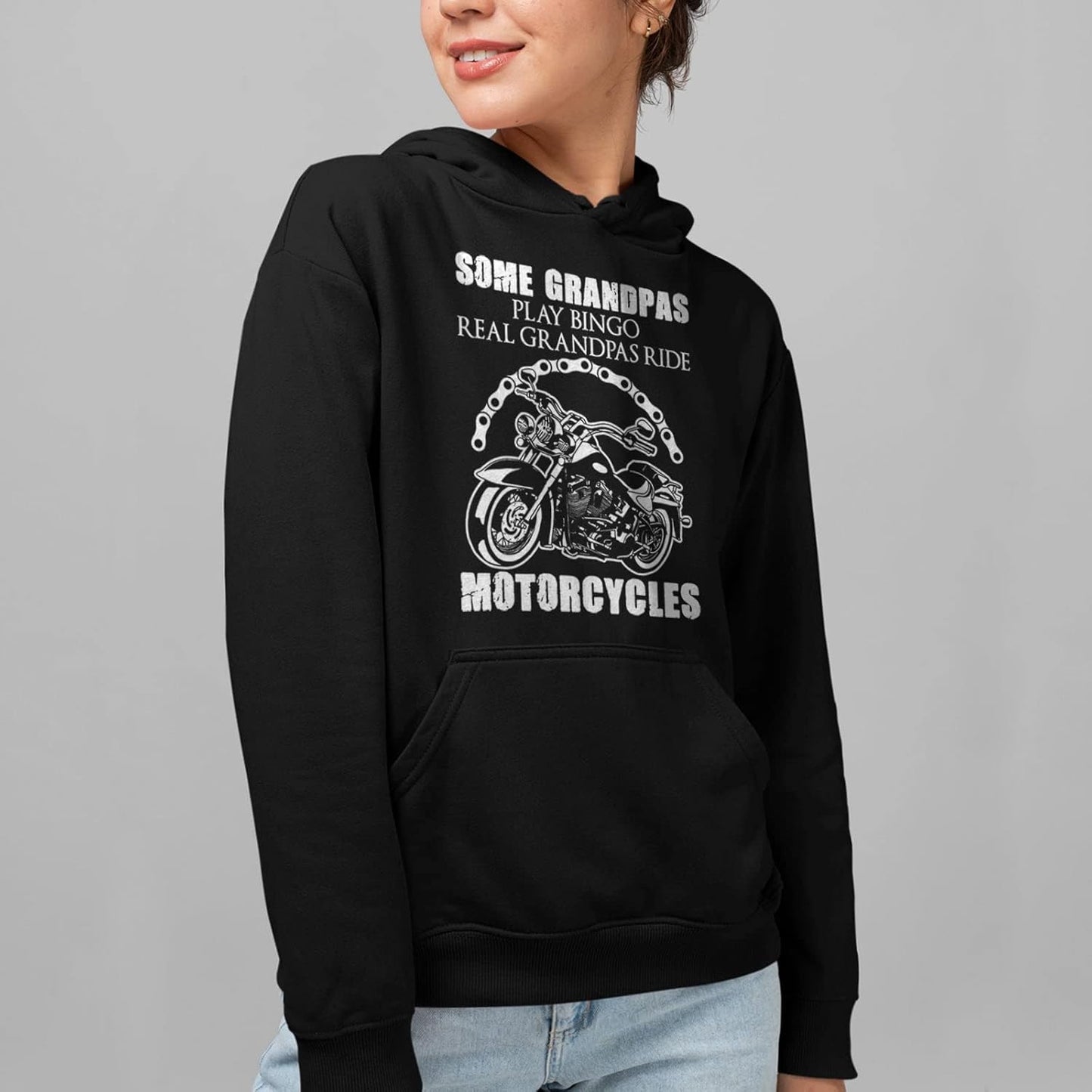 Crazy Love Shirts Motorcycle Pullover Hoodies Gift Ideas for Biker Lovers Motorcycle Long Sleeve Hoodie