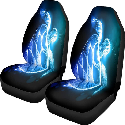 Pehede Carseat Cover Shine Sea Turtle Fantasy Ocean Lifes Ideal Seat Cover for Cars Universal Protector for Auto Truck Van SUV 2Pcs