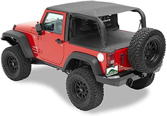 Pavement Ends by Bestop 41424-35 Black Diamond Cab Curtain for 07-12 Wrangler JK 2-Door
