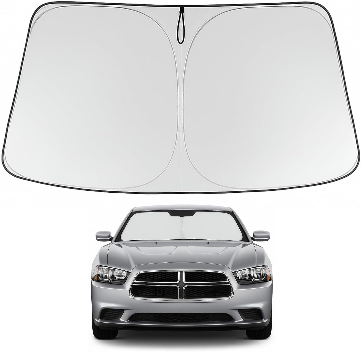 Proadsy Front Windshield and Side Windows Custom Fit 2018-2025 Freightliner Cascadia, Semi-Truck Semi, Commercial & Big Rig Truck Sun Shade Foldable Sun Protector Privacy Cover 2025 Upgrade