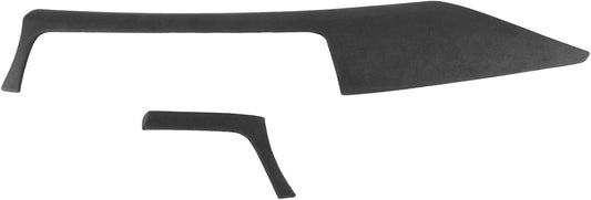 Fydun Automotive interior Suede Car Dashboard Panel Cover + Air Vent Panel Trim Fit for 3 Series F30 F31 F34/ 4 Series F32 F36(Gray) 2pcs
