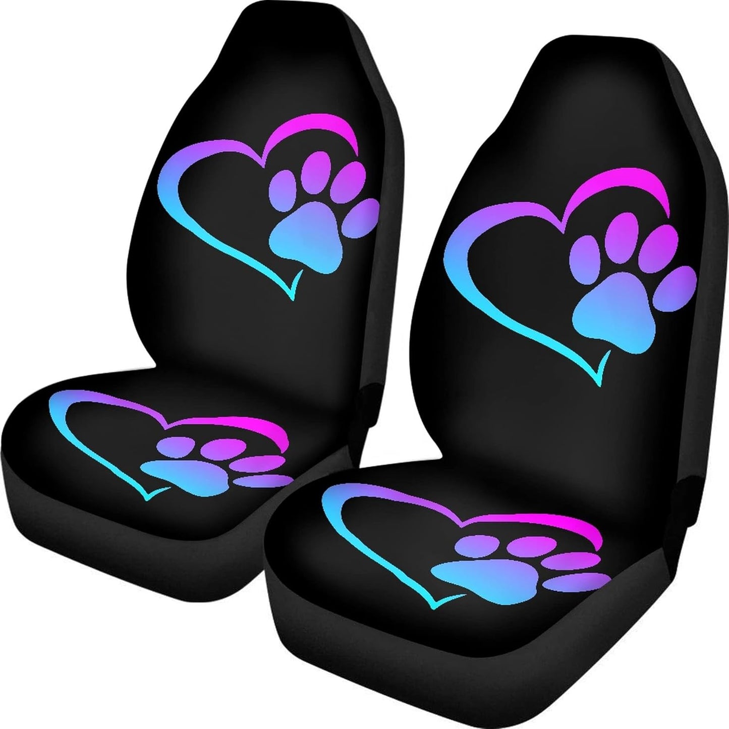 TOADDMOS Bohemian Colorful Mandala Patchwork Car Seat Covers Bucket Front Seats Protector,Universal Fit Cars,Sedan,SUV
