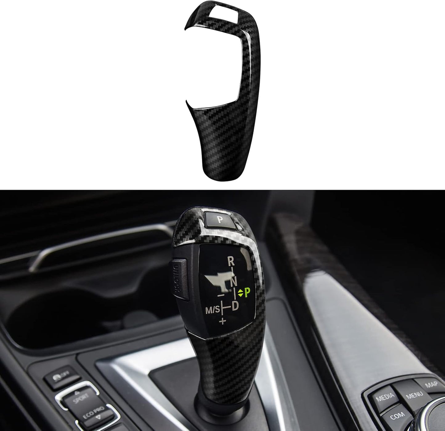 HENGYUESHANG Car Door Pull Handles Cover Carbon Style ABS Trim Decoration fits for BMW 3 4 Series F30 F31 F34 3GT F32 F33 F36 2012-2019 Interior Accessories