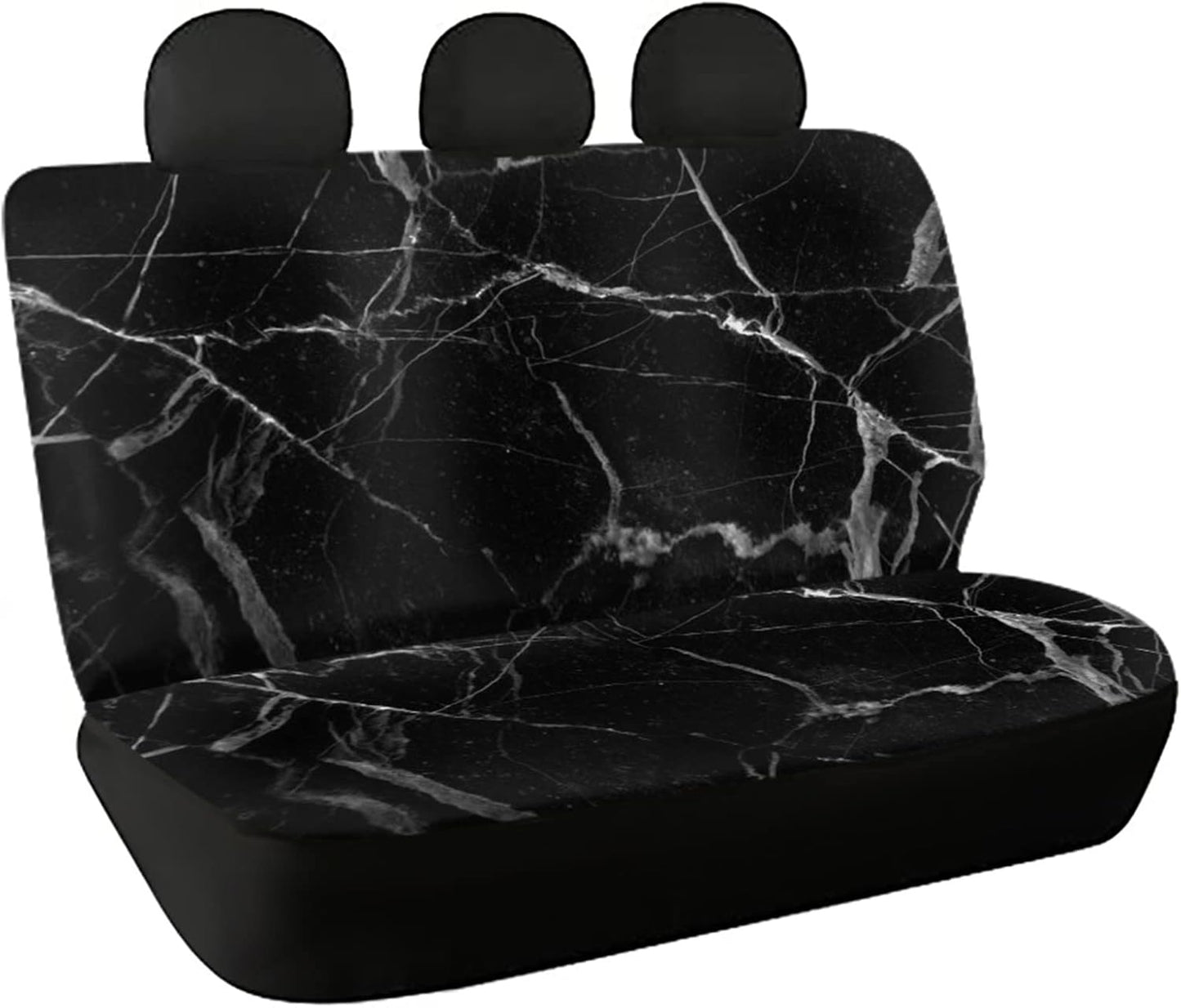 AFPANQZ Cowhide Milk Cow Print Car Rear Bench Protective Seat Cover - Brown, Polyester Fabric, Universal Fit, Full Wrap, Dust-Proof - For Trucks, Vans, SUVs