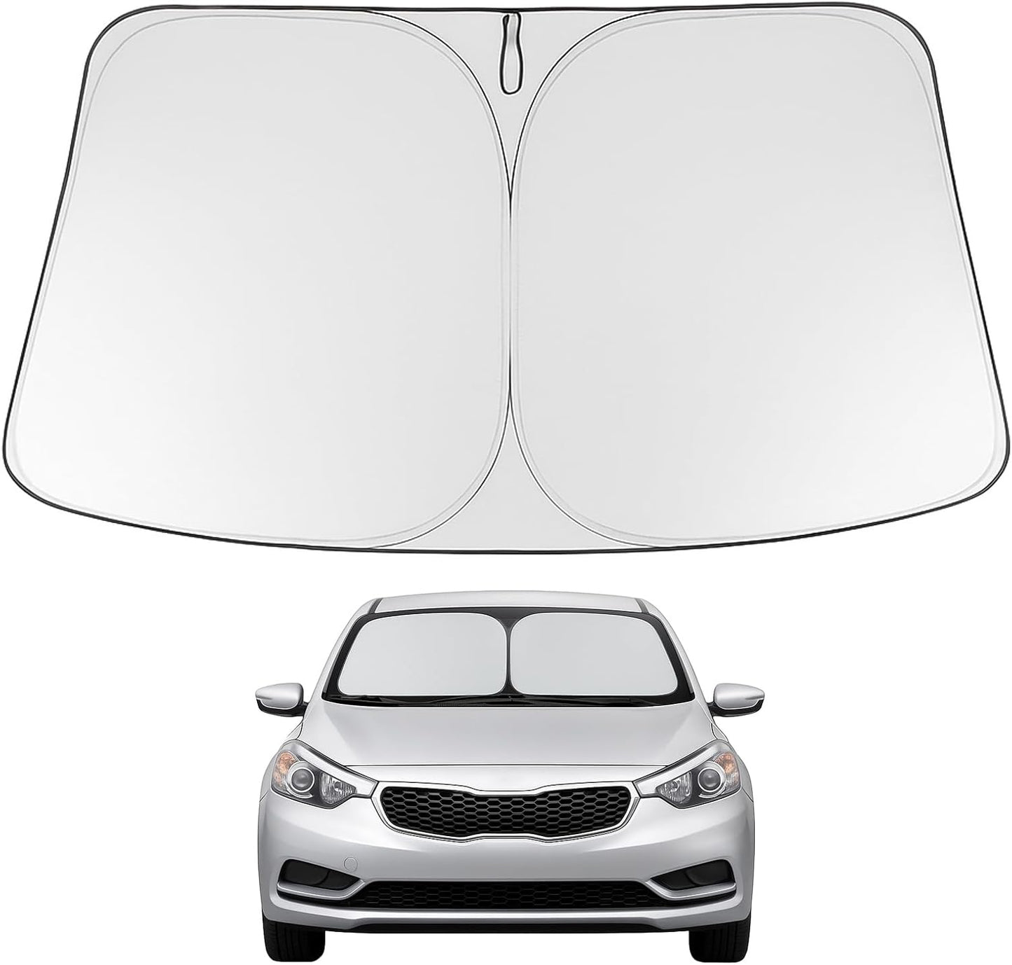 Proadsy Front Windshield and Side Windows Custom Fit 2018-2025 Freightliner Cascadia, Semi-Truck Semi, Commercial & Big Rig Truck Sun Shade Foldable Sun Protector Privacy Cover 2025 Upgrade