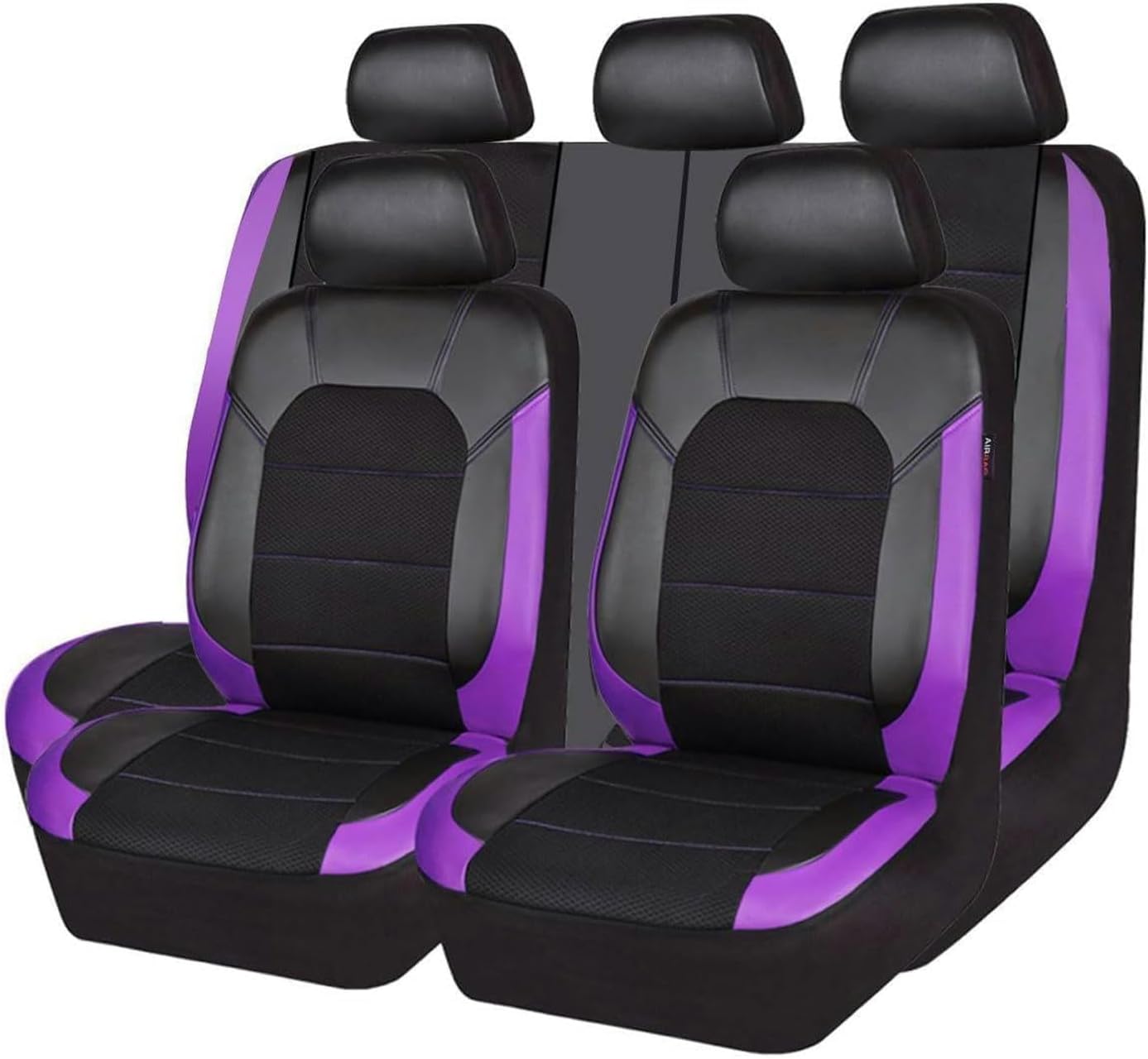 Car Seat Cover for Dodge RAM 1500 2000-2018 2019 2020 2021 2022 2023 2024, 9pcs Front Rear Full Surround Leather Seat Cover Sets Interior Protector Accessories,Blue