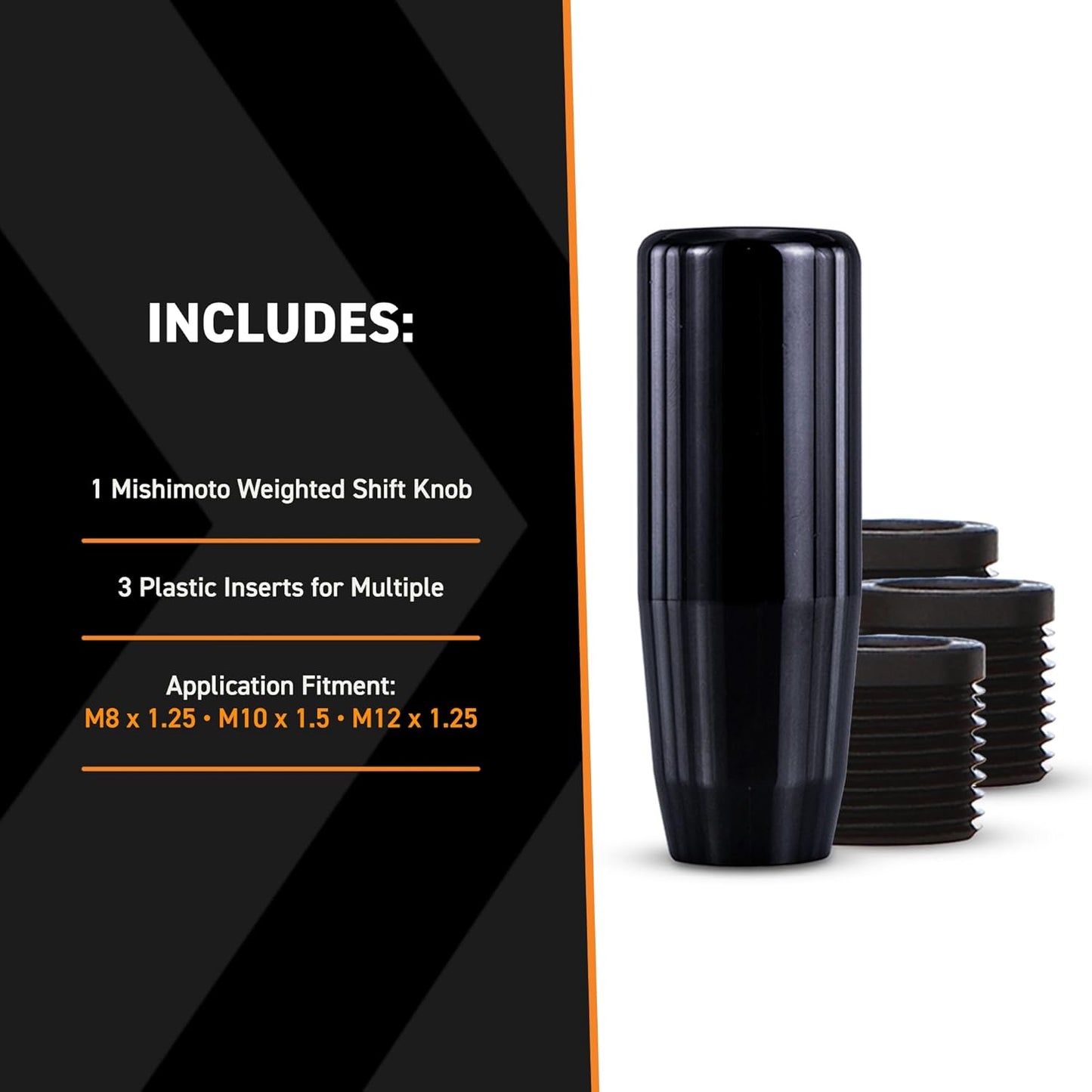 Mishimoto MMSK-BK Black Weighted Shift Knob