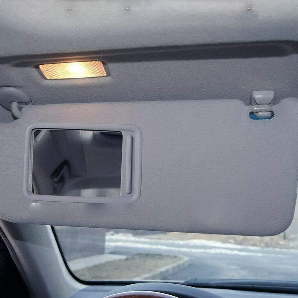 Dasbecan Left Driver & Right Passenger Side Sun Visor with Vanity Light Compatible with RAV4 2006-2013 Replaces# 74320-42501-B2 74320-42500-B0 (Gray)