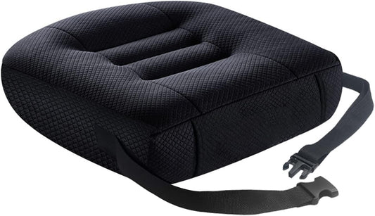 ZAVM Adult Booster Seat for Car, 19"×18", 3" Thick Car Booster Seat for Short Drivers, Pillows for Driving, Driver Seat Cushion, Car Seat Cushions for Driving