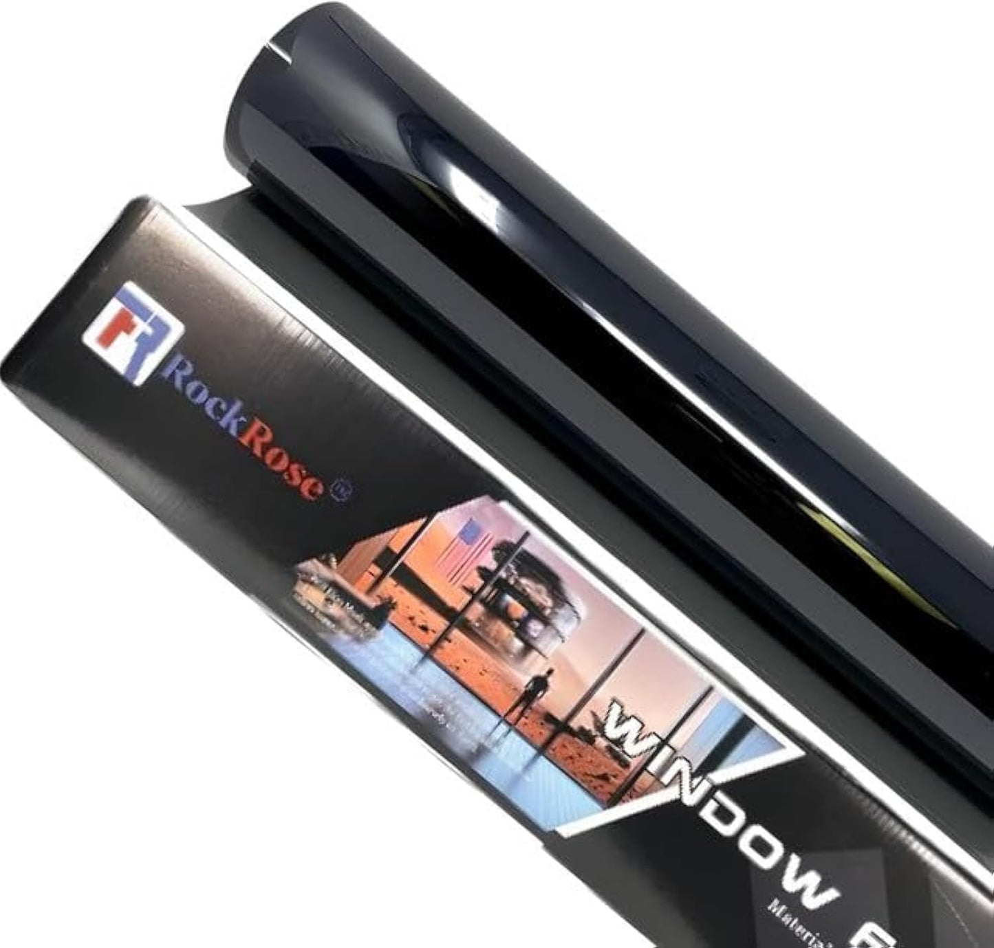 Rockrose Charcoal 2PLY Premium Carbon 5% VLT Car Tint 24 in x 100FT Professional Window Tint Heat, UV, and IRR Block Tint for Cars or Building Adhesive Film Easy Shrink, Plotter Friendly