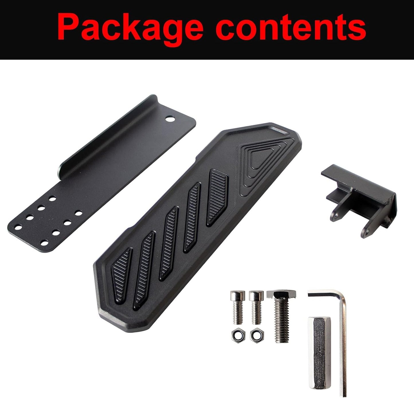 ETL INDUSTRIES Dead Pedal Left Foot Rest Pad for Jeep Wrangler JL JLU/Gladiator JT 2018 2019 2020 2021 2022 2023 2024 Driver Side Kick Panel Pads Cover Aluminum Anti-Slip Adjustable Pedals