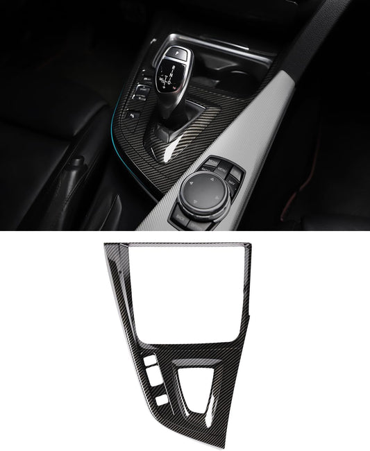 ABS Carbon Fiber Look Gear Shift Panel Cover for BMW 3 Series F30 F31 F34 & 4 Series F32 F33 F36 (2013–2015) – Interior Trim for 320i 328i 335i 428i 435i