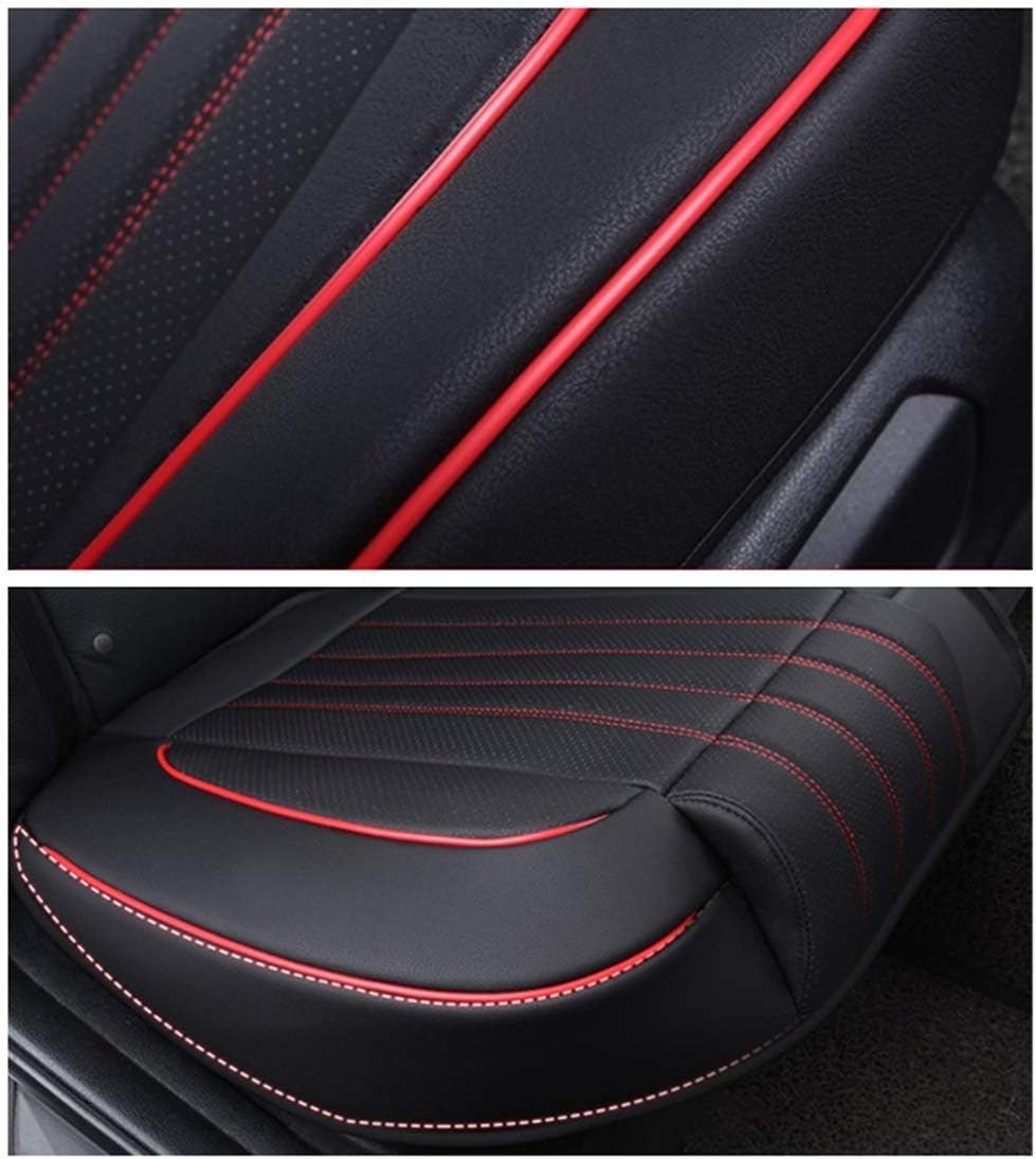 HONCENMAX Car Seat Cover Cushion, Auto Bottom Front Driver & Passenger Seat Protector Pad with Leg Support Pillow /3D Edge Wrapping, Fit Most Sedan, Vehicles, SUV, or Van - 2PCS